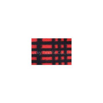 Modern Plaid Style Check Wool Fabric For Blanket 590G / M Weight