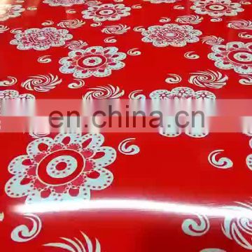 New Design Flower pattern PPGI PPGL pre-painted galvanized steel coil with best quality