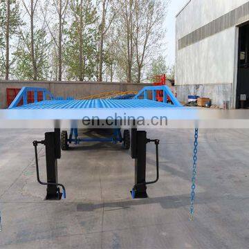 7LYQ Shandong SevenLift unloading material used auto car lifting ramps with container