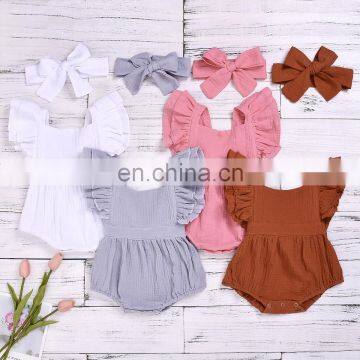 2020 Summer Baby Girls Bodysuits