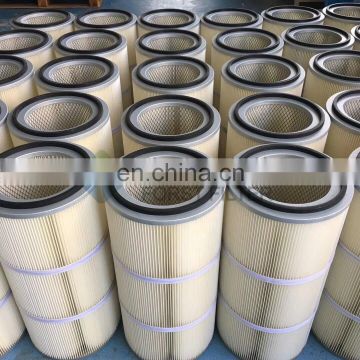 Polyester Pleated Pulse Jet Back PTFE Membrane Air Cartridge Filter