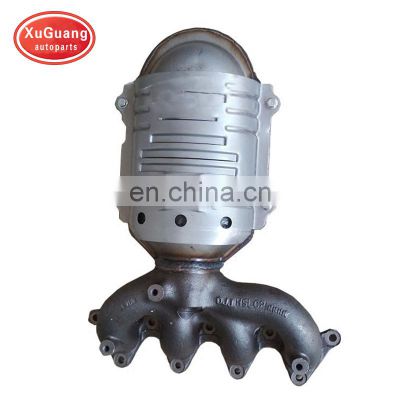 XUGUANG auto part cast iron exhaust manifold catalytic converter for Kia rio 1.4