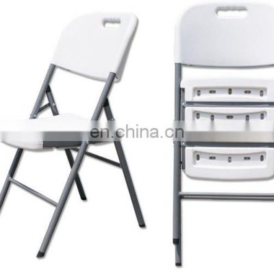 simple portable dining table and chair portable backrest outdoor leisure conference plastic folding chairs