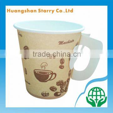 Custom Design Logo Printed Coffee Cup with Handle