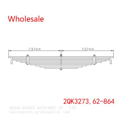 2QK3273, 62-864 Heavy Duty Vehicle Front Axle Leaf Spring Wholesale For Mack