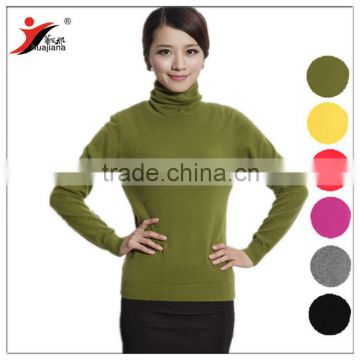 women's basic design turtleneck cashmere sweater