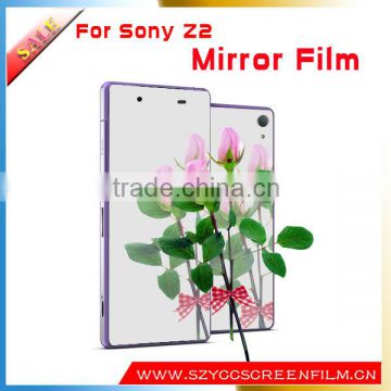 2014 New Style For Sony Xperia Z2 Screen Protector Mirror with High Quality