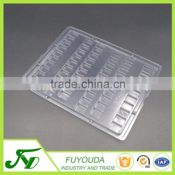 Customized disposable 60 holes hard plastic electronic tray