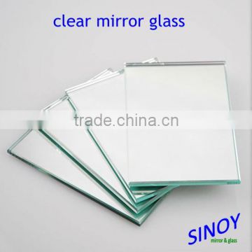 High quality silver clear coated mirror for bathroom mirror in customer size