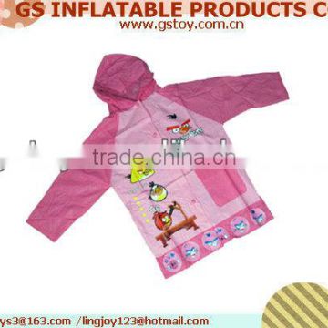PVC childrens raincoats EN71 approved