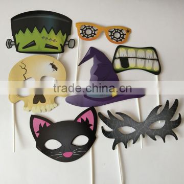 Helloween Wooden A Stick Photo Booth Props Party Fun