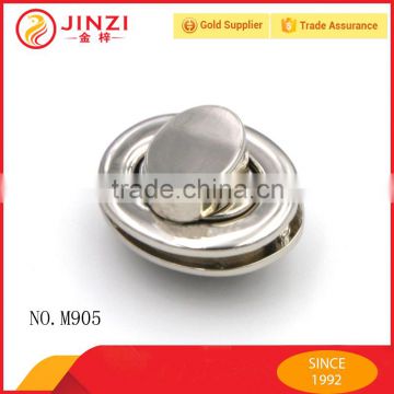 Custom zinc alloy snap lock for bags and leather products