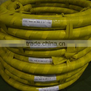 2.5'' Concrete pump low pressure rubber hose with single end