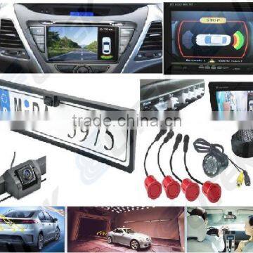 Car parking sensor with reverse camera,2 in 1 car parking sensor camera system, Rearview mirror option