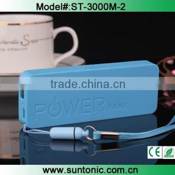 3000mah portable power bank/mobile power supply