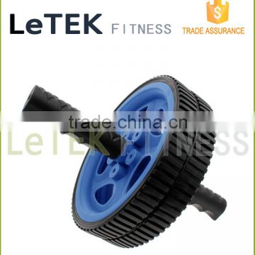 Abdominal Exercise Roller With Extra Thick Knee Pad Mat - Body Fitness Strength Training Machine AB Wheel Gym Tool