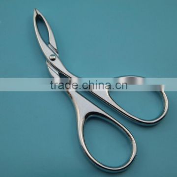 Bent head scissor style tweezers