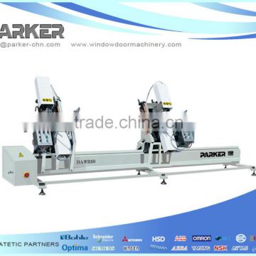 pvc profile double heads automatic water-slot routing machine