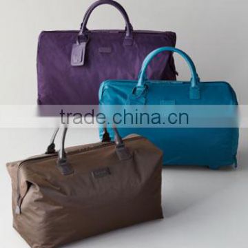 Fashion-Color water resistant lightweight nylon travel wheel bag