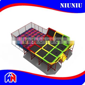 Professional design selling trampoline is used in indoor trampoline park