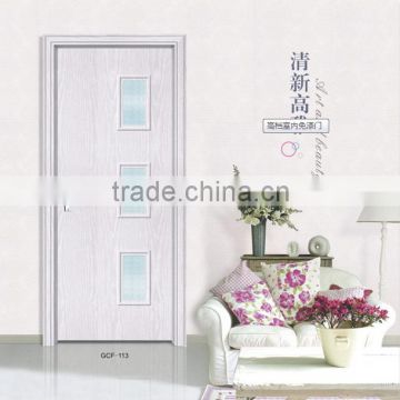 2016 Hot Selling Glass pvc wooden door