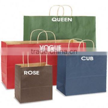 Stand-up kraft paper bag with large capacity
