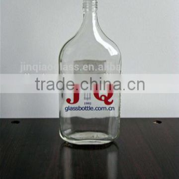High quality 210ml clear glass spirit bottles