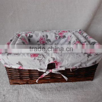 Decorative handmade container wholesale promotional handwoven willow rattan natural folk wicker baskets