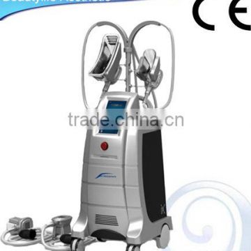 Vertical home use Cryolipolysis cellulite elimination device with 4 handles for slimming body