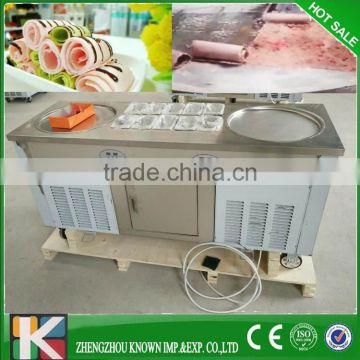 thailand flat pan rolled fried ice cream machine/commercial fried ice cream machine price