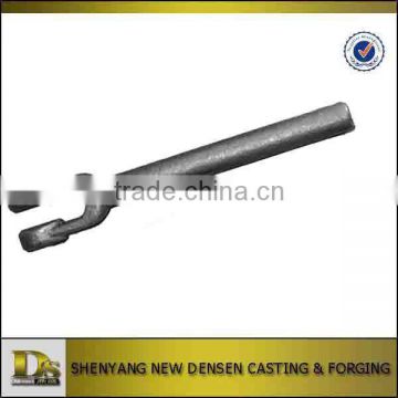 Precision cast iron die forging long handle metal support