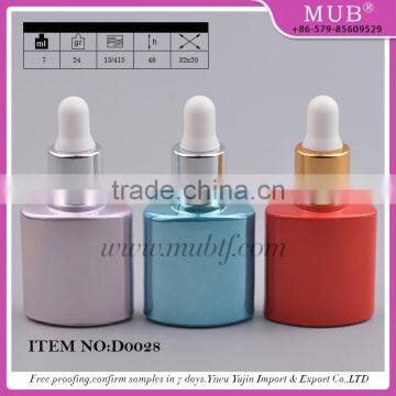 empty transparent glass bottle essential oil bottles with aluminum dropper cap