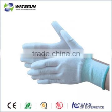 cleanroom top pu coated nylon gloves factory in China