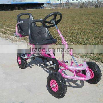 Children pedal go kart, buy two person pedal car,kids car pedal go kart kart ,2 seat kids cheap go kart for sale on China Suppliers Mobile - 143444558