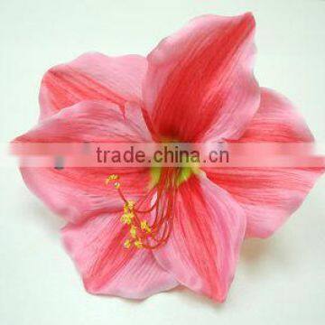 F324S amaryllis fabric flowers for dresses
