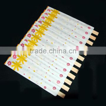 paper wrapped disposable square bamboo chopsticks