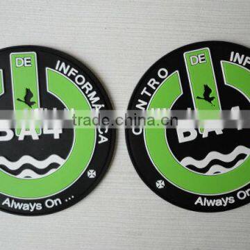 high quality custom 3d pvc patch with valcro back