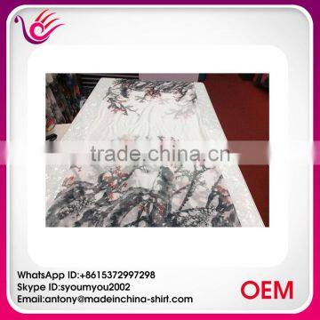 Chinese products wholesale printed polyester chiffon fabric for scarf CP1051