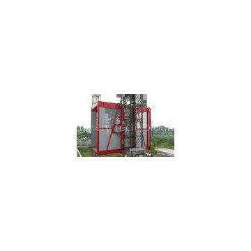 100m Construction Hoist Elevator Single Cage , 1000kg Capacity with Mast Hot-dip Galvanized