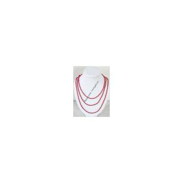 pearl coral necklace