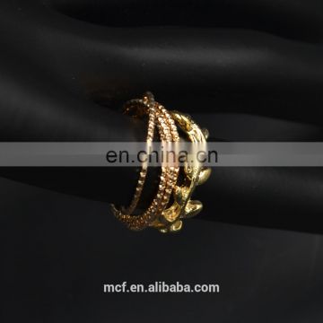 MCR-0021 In stock latest fashion design gold rings for girl ,wedding engagement ring