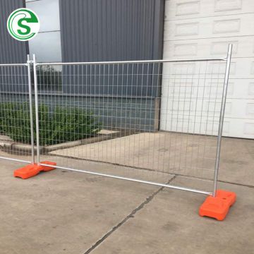 Australia temporary security site fence/outdoor cheap portable road fence/removable park fencing with plastic base