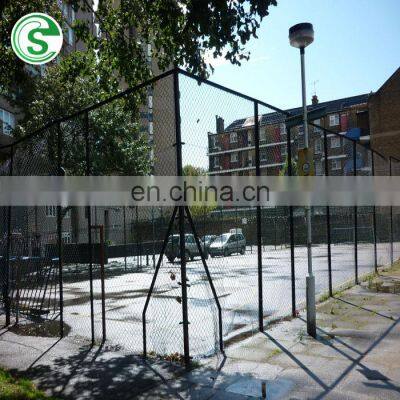 Used chain link farm fence for sale factory, diamond wire mesh stadium fencing, temporary construction fence panels