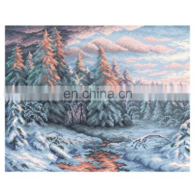 Diamond painting diy diamond embroidery decorative wall art painting MC-004 Winter sunset