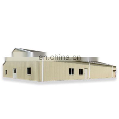 China prefabricated poultry metal structure farming house with full set automatic equipment