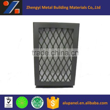 grey aluminum gride panel for curtain wall cladding