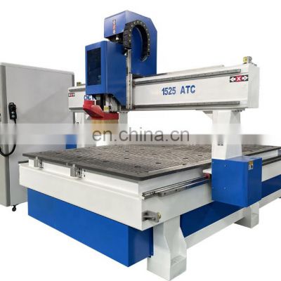 1300*2500mm 4**8ft Automatic Tool Change Atc 1325 1530 2030 Cnc Router Machine With 8 Tools For Furniture Cutting Engraving