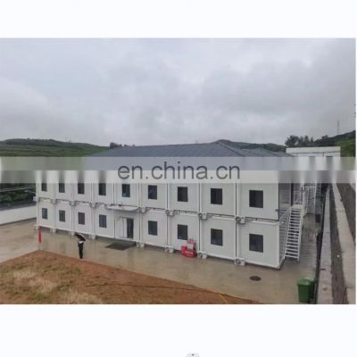 Movable Prefabricated office 2 floor Steel Frame 3 BedroomContainer House for sale
