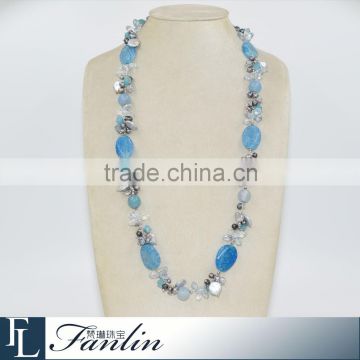 Wholesale trendy nature freshwater pearl necklace