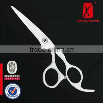 RAZORLINE CW33 White Teflon Coating Scissor Hair Scissors